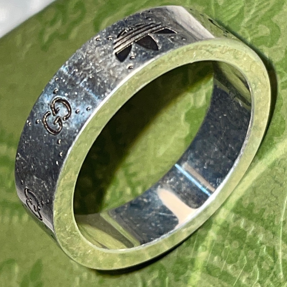 New Gucci/Adidas X sterling silver ring (unisex)
